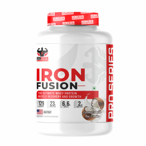Iron Fusion Whey Protein - 23g Protein, 6.6g BCAA, 2 Kg