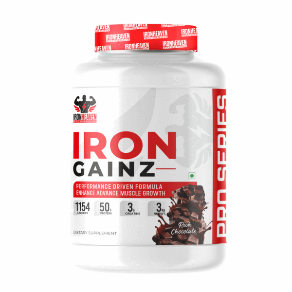 Iron Gainz Mass Gainer | 50g Protein | 3g Creatine | 1154 Calories