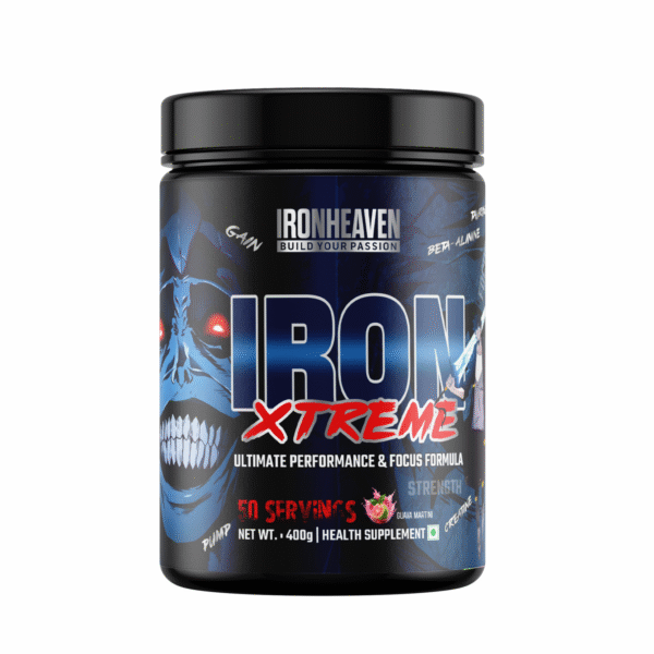 Iron Xtreme Pre-Workout - Ultimate Performance Formula | Beta-Alanine | Creatine | 40 Servings